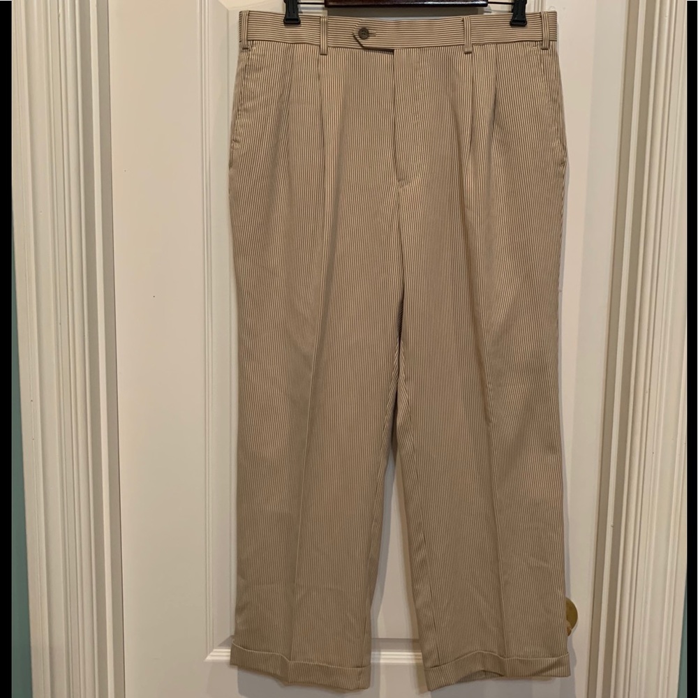 Fubuthecollection Dress Slacks Beige pinstripe 36R